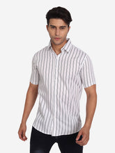 Mens Double Strip Half Sleeve Shirt