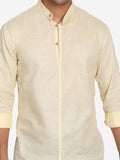 Men Double Button Slim Fit Casual Kurta