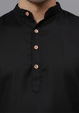 LENIA Men's Cotton Blend Slim Fit Short Kurta Pack of 1