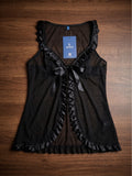 Women’s Sheer Babydoll Nightdress Set | Mesh Lace Lingerie with Panty (189)