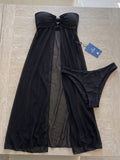 Women’s Sheer Babydoll Nightdress with Ring Detail and Side Slit ( RDB16 )