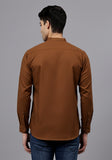 LENIA Men's Cotton Blend Slim Fit Short Kurta Pack of 1