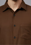 Men's Cotton Blend Slim Fit Formal Shirt
