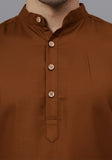 LENIA Men's Cotton Blend Slim Fit Short Kurta Pack of 1