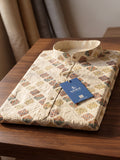 Men’s Printed Kurta with Mandarin Collar – Festive Ethnic Wear