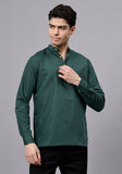 LENIA Men's Cotton Blend Slim Fit Short Kurta Pack of 1