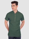 Mens Half Sleeve Casual Cotton Kurta