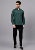 LENIA Men's Cotton Blend Slim Fit Short Kurta Pack of 1