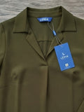 Women's Crepe Formal V-Neck Office Top