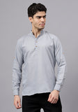LENIA Men's Cotton Blend Slim Fit Short Kurta Pack of 1