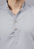 LENIA Men's Cotton Blend Slim Fit Short Kurta Pack of 1