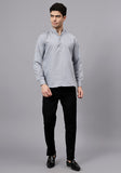 LENIA Men's Cotton Blend Slim Fit Short Kurta Pack of 1