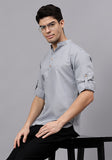 LENIA Men's Cotton Blend Slim Fit Short Kurta Pack of 1