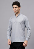 LENIA Men's Cotton Blend Slim Fit Short Kurta Pack of 1