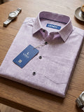 Men’s Premium Polyester Printed Half Sleeve Casual Shirt – Light Pink