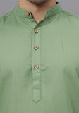 LENIA Men's Cotton Blend Slim Fit Short Kurta Pack of 1