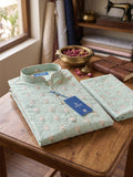 Men’s Printed Kurta with Mandarin Collar – Festive Ethnic Wear
