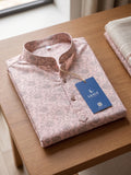 Men’s Printed Kurta with Mandarin Collar – Festive Ethnic Wear