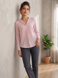Women's Crepe Formal V-Neck Office Top