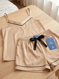 Women's Satin Cami & Shorts Nightwear Set ( 486 )