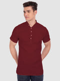 Mens Half Sleeve Casual Cotton Kurta