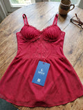 Women's Lace Satin Babydoll Nightdress with Matching Panty  ( 400 )