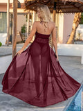 Women’s Sheer Babydoll Nightdress with Ring Detail and Side Slit ( RDB16 )