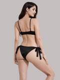 Women's Blue Tie-Up Bikini Swimwear Set ( 376 )