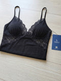 Women's Wine Lace Babydoll Nightdress | Sleeveless V-Neck Soft Nightwear ( 481 )