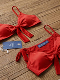 Women's Blue Tie-Up Bikini Swimwear Set ( 376 )