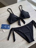 Women's Blue Tie-Up Bikini Swimwear Set ( 376 )