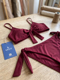 Women's Blue Tie-Up Bikini Swimwear Set ( 376 )