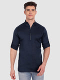 Mens Casual ZIP Style Full Sleeve Cotton Kurta