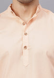 LENIA Men's Cotton Blend Slim Fit Short Kurta Pack of 1