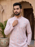 Men’s Printed Kurta with Mandarin Collar – Festive Ethnic Wear