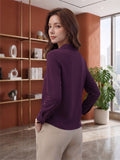 Women's Crepe Formal V-Neck Office Top