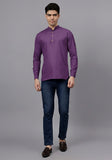 LENIA Men's Cotton Blend Slim Fit Short Kurta Pack of 1