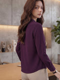 Women's Crepe Formal V-Neck Office Top