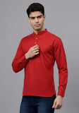 LENIA Men's Cotton Blend Slim Fit Short Kurta Pack of 1