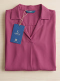Women's Crepe Formal V-Neck Office Top