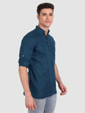 Mens Casual Slim Fit Full Sleeve Cotton Kurta