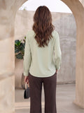 Women's Crepe Formal V-Neck Office Top