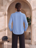 Women's Crepe Formal V-Neck Office Top