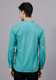 LENIA Men's Cotton Blend Slim Fit Short Kurta Pack of 1