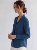 Women's Crepe Formal V-Neck Office Top