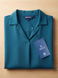 Women's Crepe Formal V-Neck Office Top