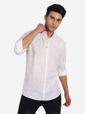 Men Double Button Slim Fit Casual Kurta