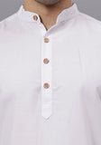 LENIA Men's Cotton Blend Slim Fit Short Kurta Pack of 1