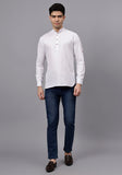 LENIA Men's Cotton Blend Slim Fit Short Kurta Pack of 1