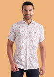 White Printed